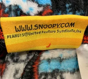 Peanuts Snoopy Fleece Black Pajama Pants Size S thumbnail 5