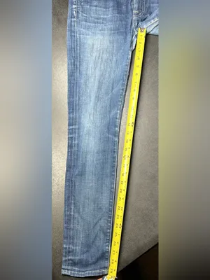 7 For All Mankind Size 27 “The Slim Cigarette” Blue Jeans thumbnail 4
