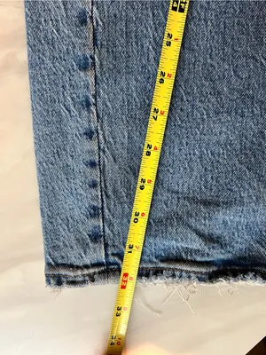 Abercrombie & Fitch The Dad High Rise Distressed Jeans Women’s 26 2S Light Wash thumbnail 5