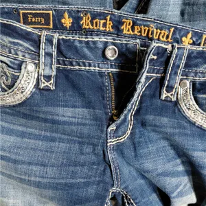 Rock Revival Ferry Skinny Jeans Size 27 Blue Low Rise Y2K Festival Retro Denim thumbnail 10