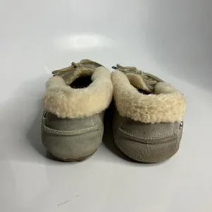 UGG Solana loafer slippers pewter gray shearling lined women's size‎ 10 cozy thumbnail 5