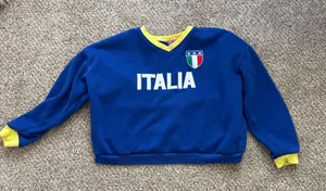 Edikted Women’s Oversized Italia Sweatshirt size Large thumbnail 1