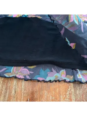 Axcess Liz Claiborne Y2K Floral Mesh Short Sleeve Tee Large thumbnail 6