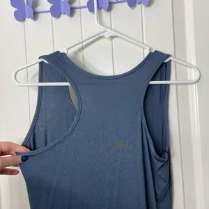 EUC Women’s racerback maxi stretch scoop neck‎ thick strap sleeveless dress S/M thumbnail 4