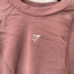 Gymshark Cropped Sweatshirt Mauve Dusty Purple | Small |Athleisure Crop Pullover thumbnail 5