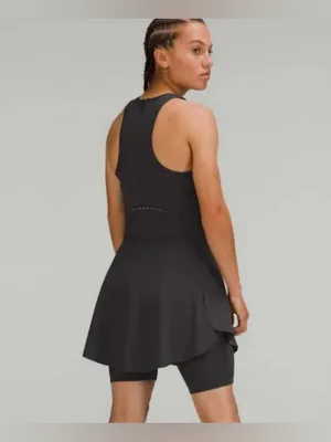 Lululemon Nulux Running Dress 8" Graphite Grey size 0‎ thumbnail 2