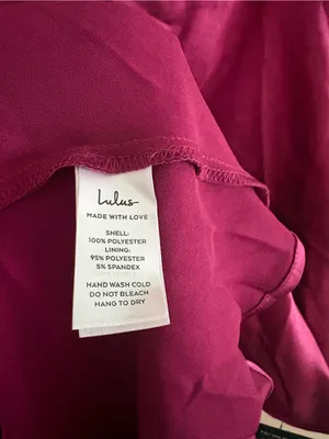 Lulus Incredible Love Magenta Satin Cowl Back Midi Slip Dress Size XL Cocktail thumbnail 10