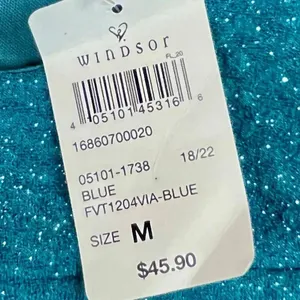 New! NWT Windsor Glimmer Girl Glitter Knit Mini Dress Medium thumbnail 8