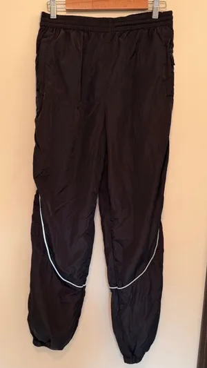 Urban Outfitters black high waisted wind pant joggers thumbnail 1