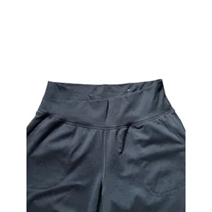 Old Navy High-Waisted Cloud Comfy Joggers Fleece lined Black Cross Waist Size L thumbnail 4