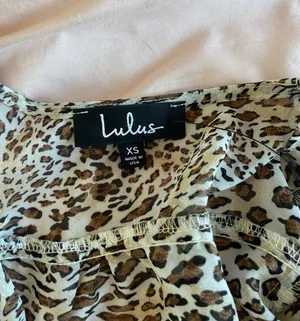 Front Tie Animal Print Top thumbnail 5