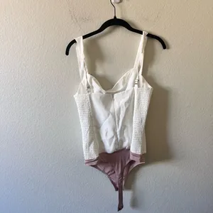 Amanda Uprichard Womens S White Glamour Bodysuit Bridal thumbnail 6