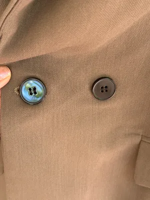 Zara Olive Green Double-Breasted Blazer Size XS thumbnail 4