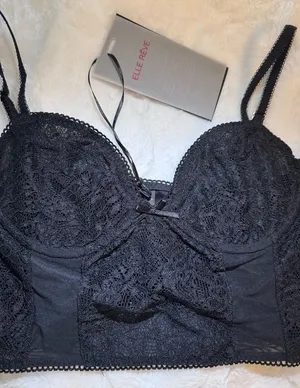 Elle‎ Reve Kiss Corset Top Black NWT Size Small thumbnail 1