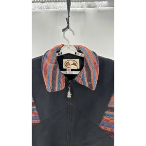 Vintage Comfy USA wool southwestern western Aztec jacket size 10 black thumbnail 3