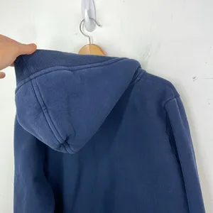 Old Navy Y2K Hooded with faux fur Sweatshirt Navy Blue size XL thumbnail 7