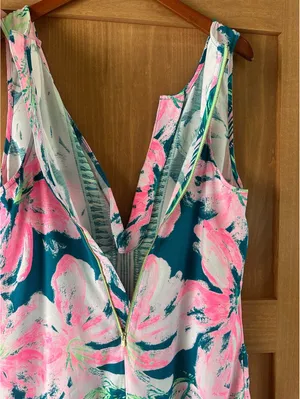 Lilly Pulitzer Carlotta Shift Dress in Tidal Wave Pans Garden Women’s size 4 thumbnail 12
