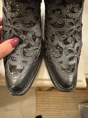 Black womens corral boots  thumbnail 4