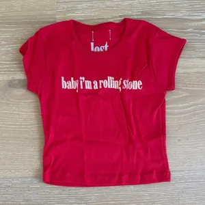 MGK Merch Lost Baby Im Rolling Stone Size S in Red White thumbnail 1