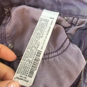 ZARA Purple Wide Leg Denim Jeans Size 4 thumbnail 9
