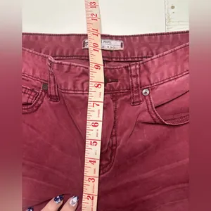 Free People Burgundy Back Zipper Skinny Jeans Size 28 Grunge Goth thumbnail 4
