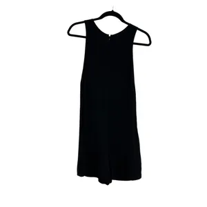 Aritzia Wilfred‎ Black Spun Rayon Crepe Viscose Sleeveless Romper Size XS thumbnail 5