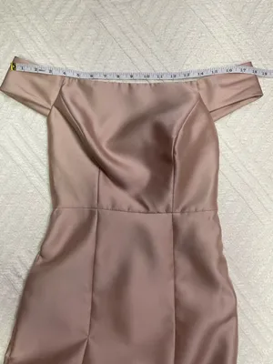 ALFRED SUNG Off-Shoulder Prom Dress in Tan - Size 0 thumbnail 10
