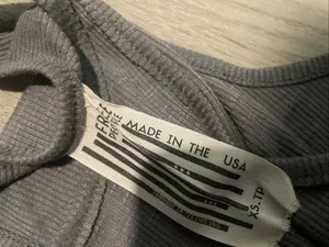 Free People Gray Ribbed Racerback Swing Tank thumbnail 2