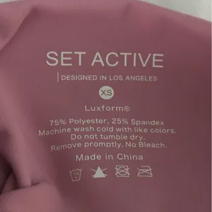 Set Active Luxform High Waisted Leggings in Light Pink thumbnail 4