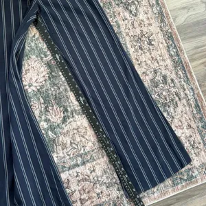 Y2K Era BCBG Max Azria Pin Stripe Pants Navy Women's Size 0 thumbnail 6