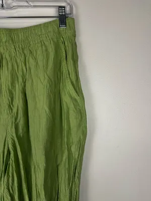 Madewell Crinkled Crepe Straight-Leg Crop Pants‎ Women’s Sz M thumbnail 3