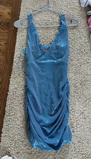 Urban Outfitters Blue Sparkly Dress thumbnail 1
