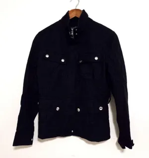Lauren Ralph Lauren S Military Cargo Jacket in Black Silver thumbnail 2