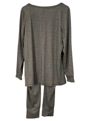 NWT Torrid Sleep Black Metallic Ribbed Long Sleeve Legging SET Size 2X thumbnail 5