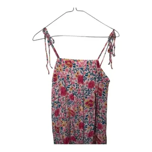 Solersun Pink Floral Adjustable Strap Maxi Dress // Size XL thumbnail 2