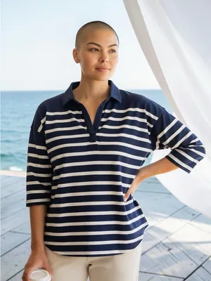 Vineyard‎ Vines XL Striped Deluxe Tee 3/4 Sleeve Modal Cotton Top Coastal Preppy thumbnail 9