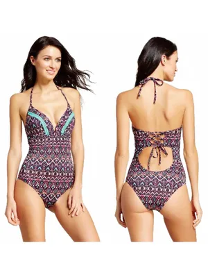 Shade & Shore Dream V-Wire Light Lift One-Piece Swimsuit Size 32A thumbnail 2