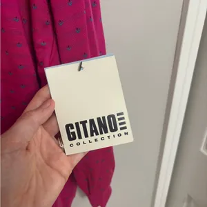 NEW Deadstock 80s Gitano Sweatshirt Cardigan in Pink - Size L thumbnail 5