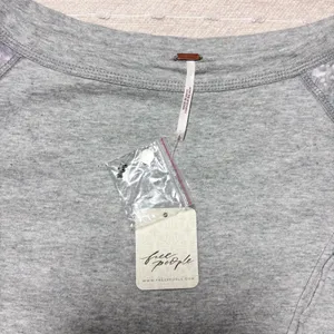 Free People Shine Me Out Top Embellished Sleeve Pullover Open‎ Back Large L NEW thumbnail 14