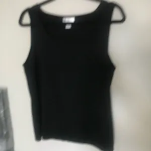 Ann Taylor LOFT Black Sleeveless Blouse Sz XL thumbnail 4