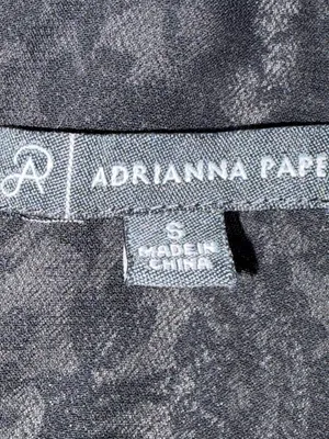 Adrianna Papell blouse eyelash lace trim floral pattern size small boho feminine thumbnail 7