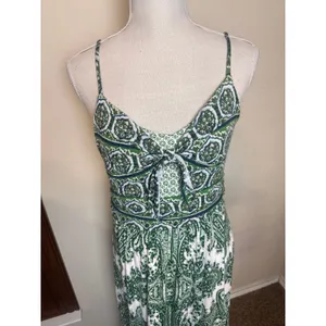 Moulinette Soeurs Green Paisley Tie Front Maxi Dress Brisbane Size M thumbnail 4