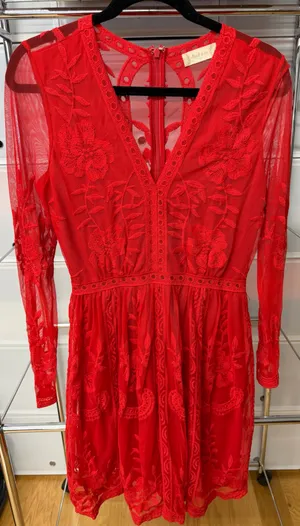 Altar'd State Red Dress thumbnail 1