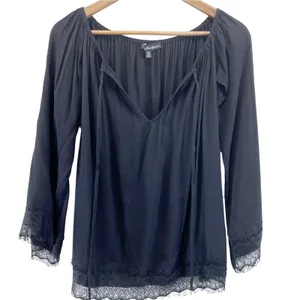 For Love‎ & Lemons Flowy Top Womens Small Whimsygoth Boho Witchy Dark Cottage thumbnail 1