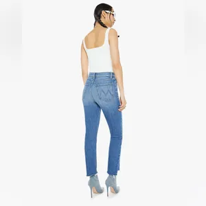 Mother High Waisted Ankle Step Fray Jeans in Loafers and Lassos thumbnail 3