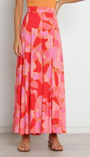Petal & Pup Felicity High Waisted Wide Leg Abstract Print Pant Size Large thumbnail 1