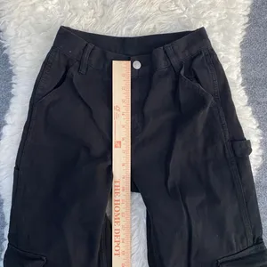 Playboy Pacsun Black Cargo Carpenter Pants 100% Cotton Streetcore Dark Grunge thumbnail 6