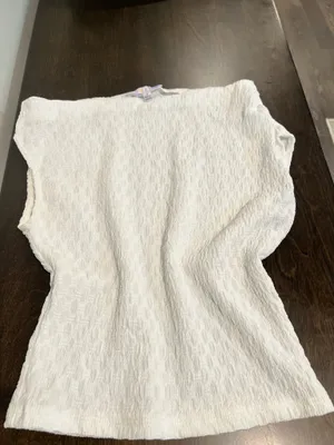 White Cowl Neck Textured Cami Top thumbnail 3