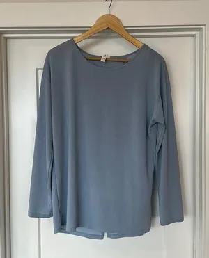Lucy Active Long Sleeve Shirt Blue Medium thumbnail 1