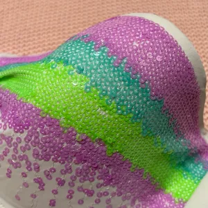 Victorias Secret White Sequin Bikini Top thumbnail 6